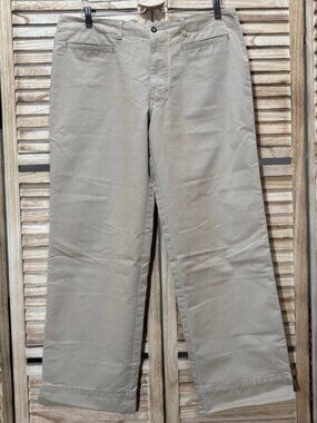 Toad & Co Horny Toad Khaki Chino Pants Women’s 12 Low Rise Reinforced Hem